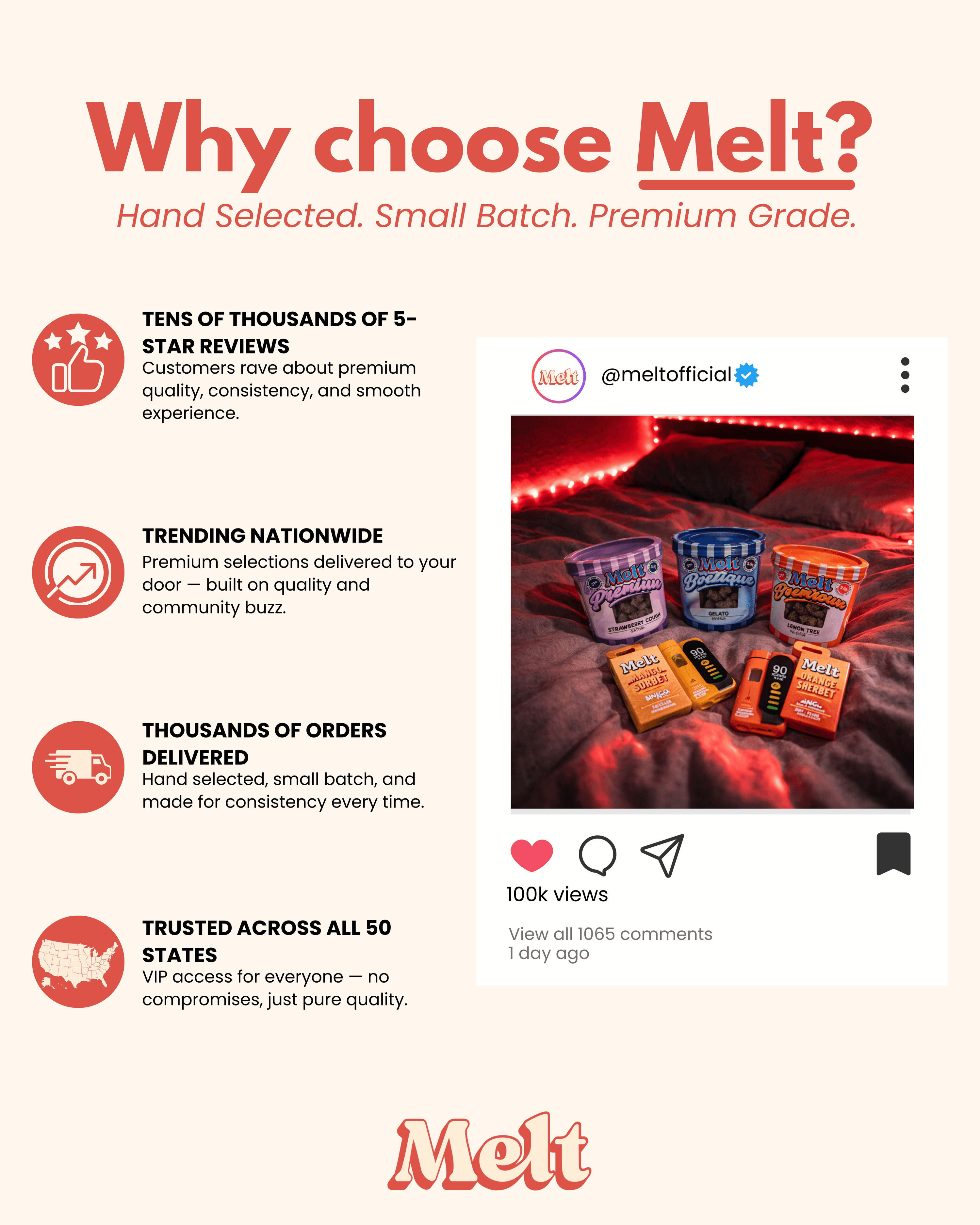 Melt brand info graphic 4