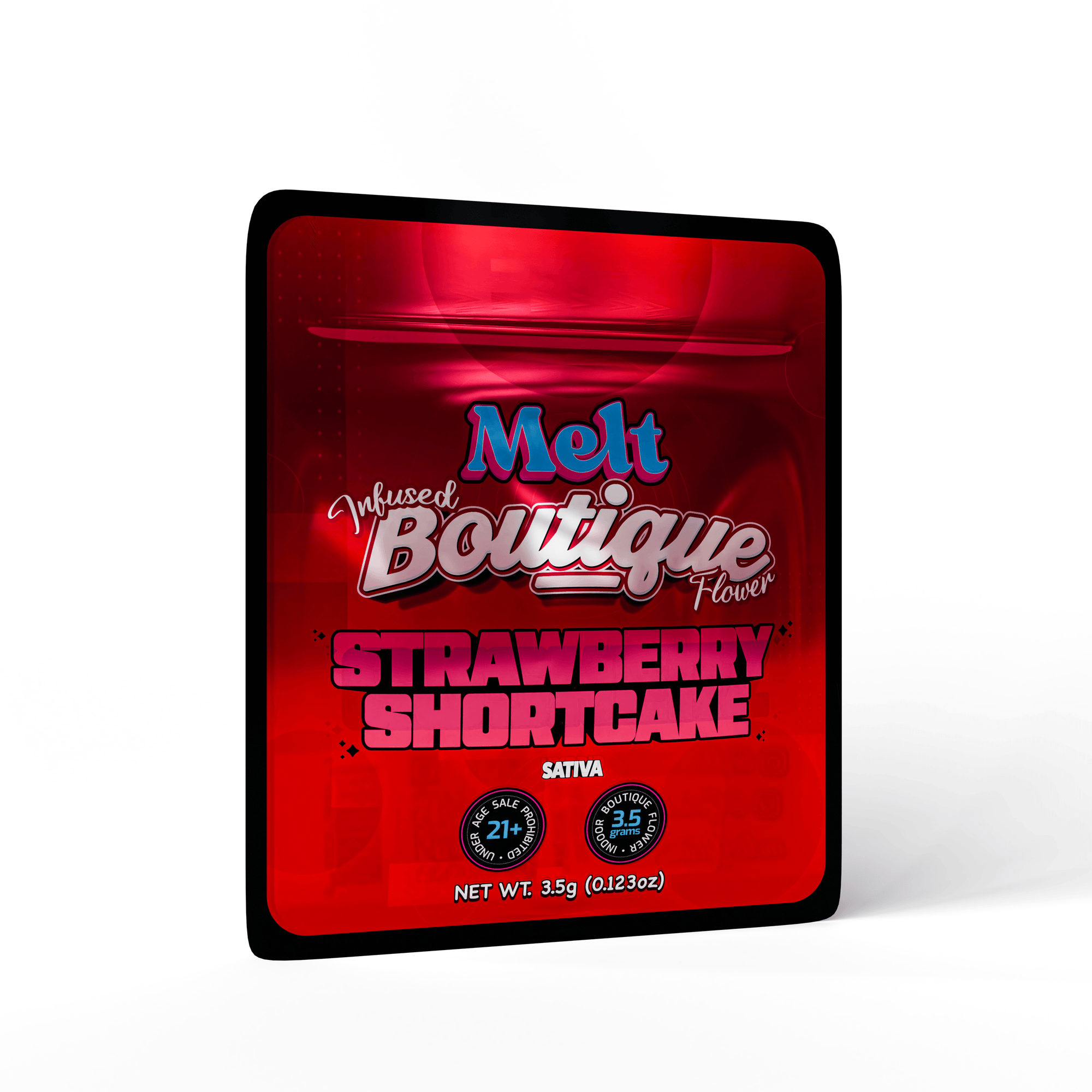 Strawberry Shorcake Indica-Dominant Hybrid THCA Flower - Infu ed Boutique Cannabi  3.5g| Relaxing Berry Creamy Flavor - Melt
